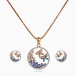 Sunset Flight Papillon Pendant Set