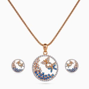 Sunset Flight Papillon Pendant Set