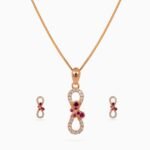 Infinity Papillon Pendant Set