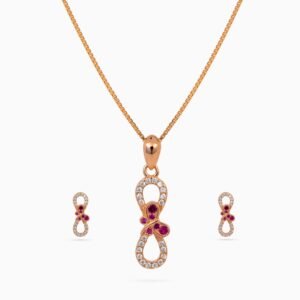 Infinity Papillon Pendant Set