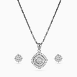 Constellation Pavé Cushion Pendant Set