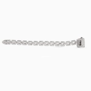 Box-Link Pavé Square Ring