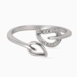 Twin Leaf Whisper Ring