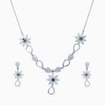 Meadow Bloom CZ Necklace Set