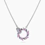 Rosy Laurel Spinner Necklace