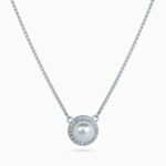 Pearl Halo Medallion Necklace