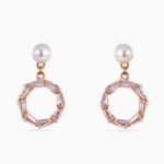 Pearl Octagon Drop Studs