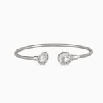 Blush Octagon & Dewdrop Bangle