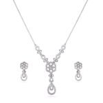 Heirloom Petal CZ Necklace Set