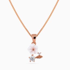 Blush Petal Charm Necklace