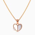 Petite Heartline Solitaire Necklace