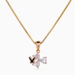 Noir Papillon Cluster Necklace