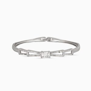 Linear Pavé ID Bangle