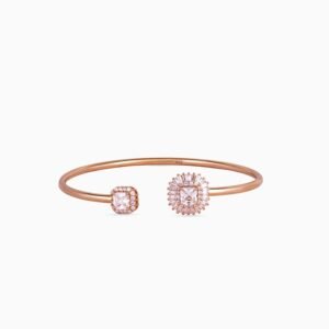 Octagon & Pear Halo Bangle