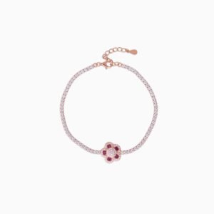 Petal Charm Tennis Bracelet