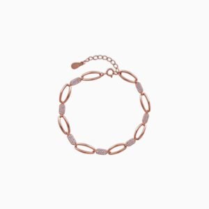 Rose Gold Oval Link Bracelet