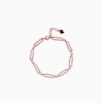 Pavé Bar Link Station Bracelet
