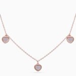 Petal Heart Station Necklace