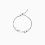 Oval Link Duo Chain Bracelet