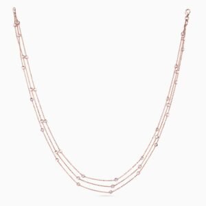 Triplé Bead Station Necklace