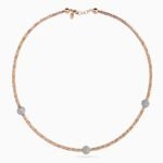 Frosted Bead Mesh Necklace