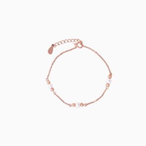 Petite Pearl Bead Chain Bracelet